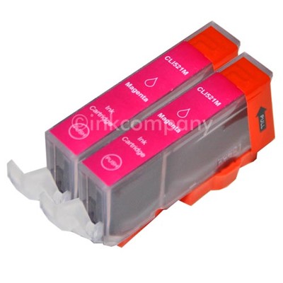 2 CANON Patronen mit Chip Druckerpatronen CLI 521 red MP 540 MP 550 NEU