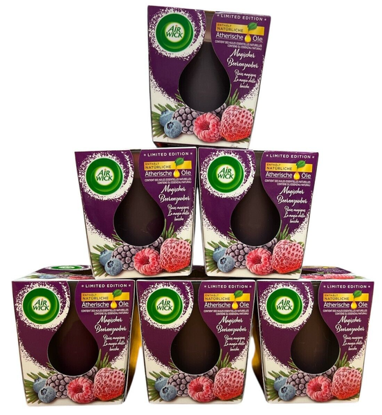 6X Air Wick WohlfüHl-Duftkerze Magischer Beerenzauber, (6X105G)-image