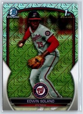2023 Bowman Chrome Mega Edwin Solano 1st Mojo Refractor BCP-169 Nationals
