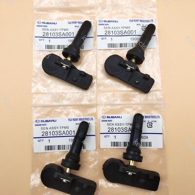 #ad 4X Genuine OEM TPMS Tire Pressure Sensors 28103SA001 28103AJ00A For Subaru New $36.69