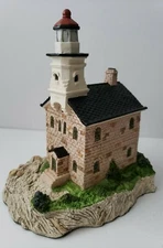 Harbour Lights GREAT CAPTAIN ISLAND, Conn. Lighthouse #114 w/ COA 1991