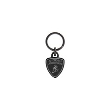 Lamborghini Keyring with Dark Silver Shield