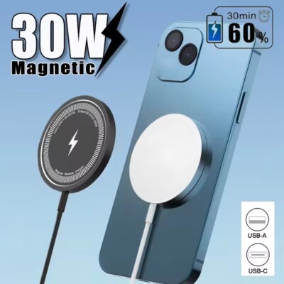 Magsafe Charger For iPhone 17 16 15 14 13 Pro Max Magnetic Fast Wireless Charger