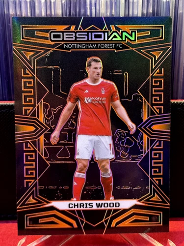 2023-24 Panini Obsidian Orange Chris Wood #23/40 New Zealand Corner blemishes