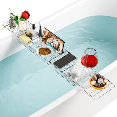 Iuxury Bathtub Trays For Tubexpandable Bath Shelf Over Tubclear Bath Tablebath B