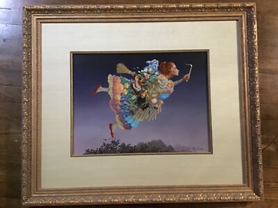 James Christensen  RESPONSIBLE WOMAN  s/n Ltd ed print framed