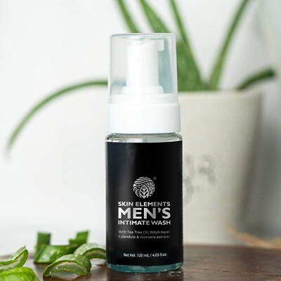 Skin Elements Intimate Wash for Men with Tea Tree Oil/pH Balanced Foaming/ 120ml