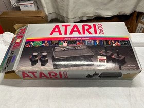 RARE 1982 ATARI 2600 VCS Black Vader Console System *Long BOX* Matching Package