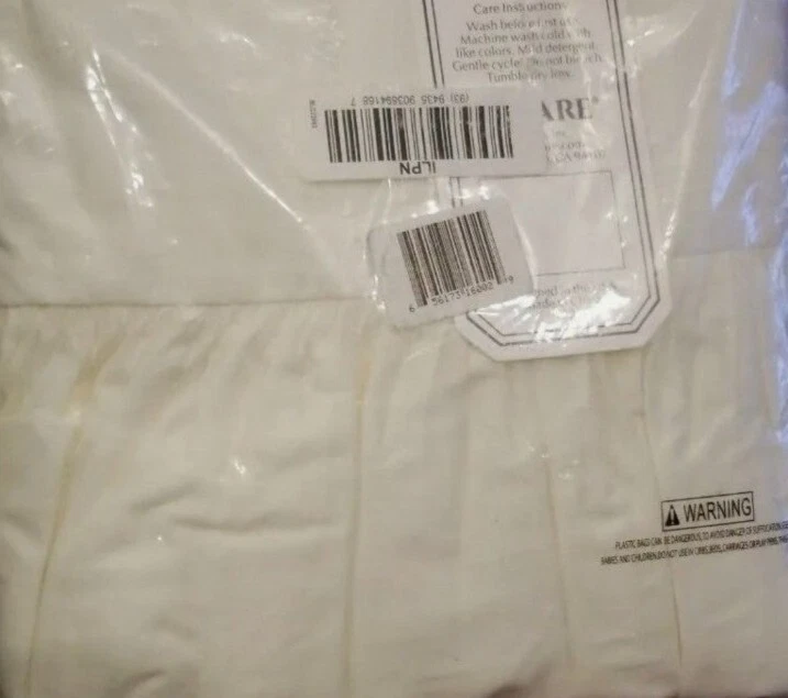 Falda cama cuna percal 100 % algodón natural TL Care, crudo, suave transpirable Foto 3 de 3