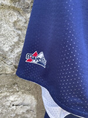 Vintage Majestic Houston Astros Reversible Baseball Jersey Navy