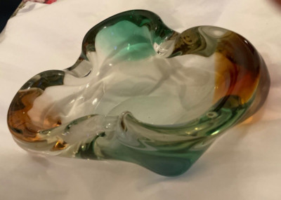 EXCELLENT COND 1950s Czech Large Rhapsody Ashtray By Frantisek Zemek, Mstisov