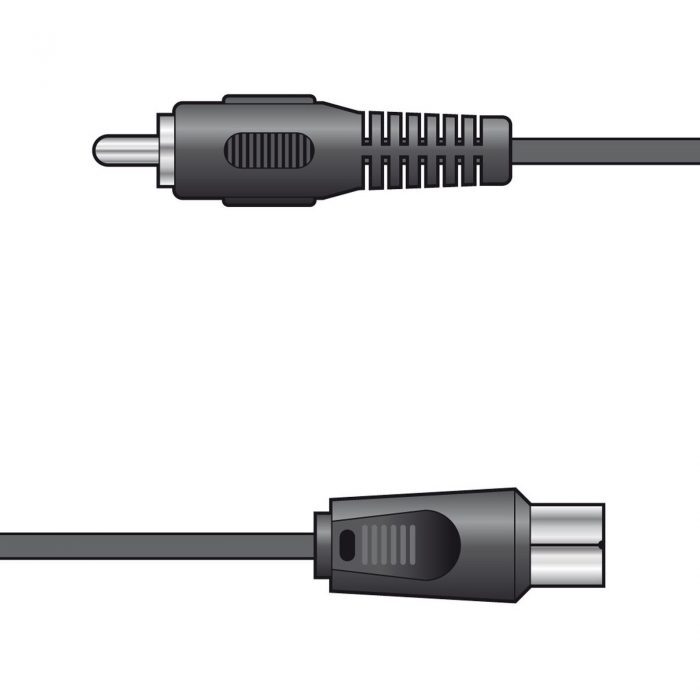 Nintendo 64 / NES / SNES RF Cable Lead 2m RF Plug to RCA Male
