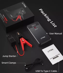 Utrai Portable Car Battery Mini Jump Starter Dual USB Output Portable Battery