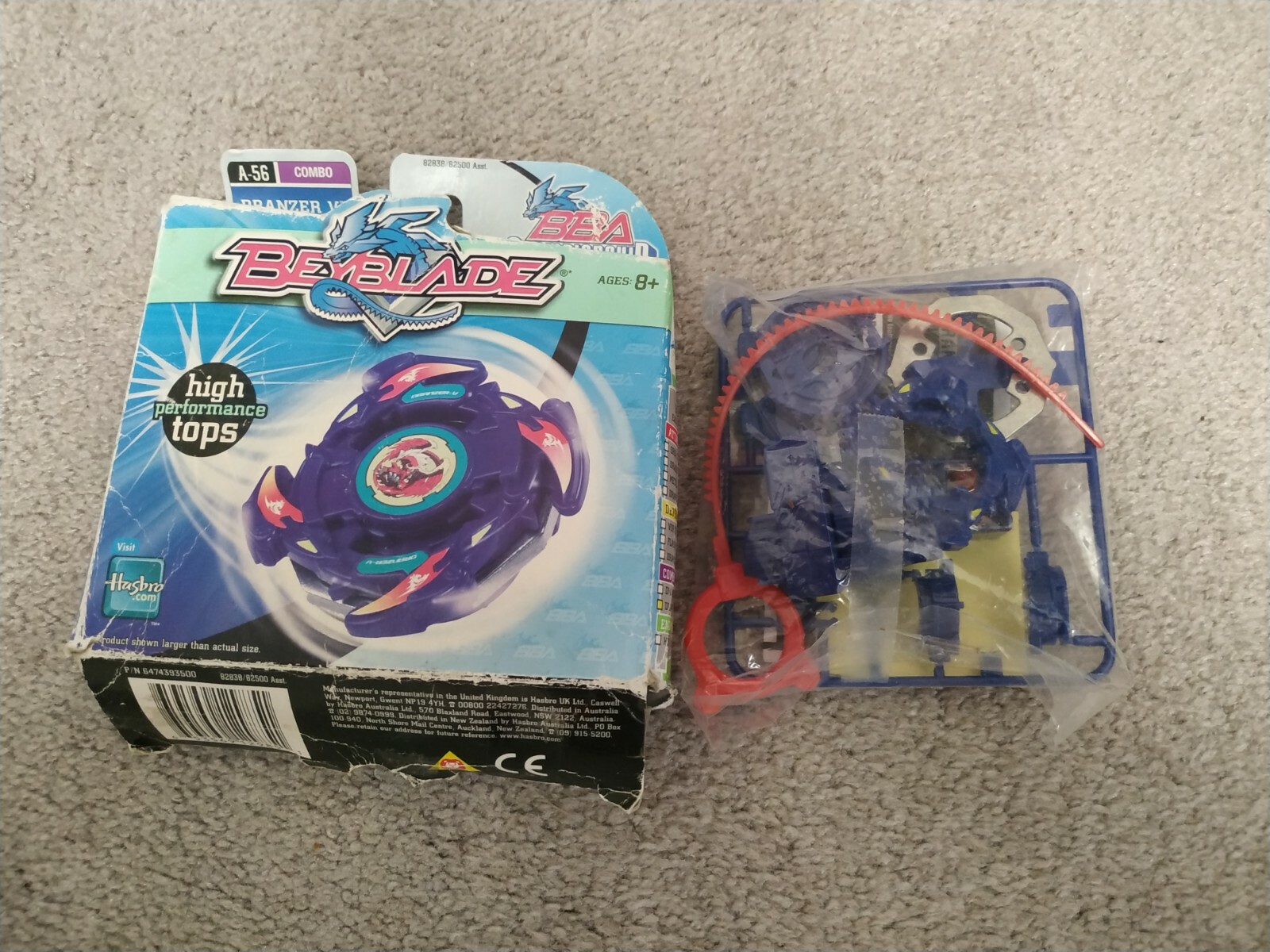 HASBRO TAKARA TOMY ORIGINAL FIRST GENERATION BLUE MASTER DRANZER BEYBLADE