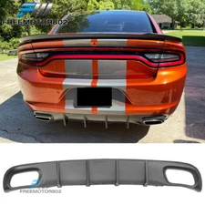 Fit 15-18 Dodge Charger RT SE GT 15-23 SXT PP Black Rear Bumper Diffuser