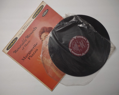 Memorable Moments of Music Marguerite Piazza vinyl record Coral