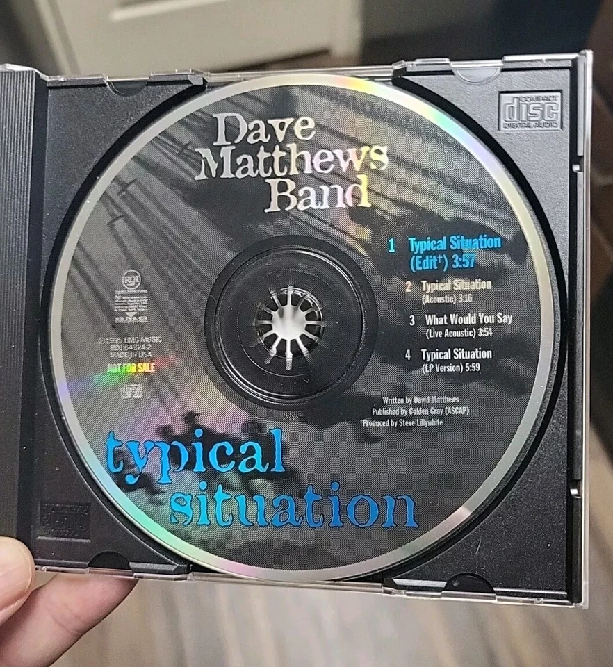Dave Matthews Band Типичная Ситуация Редкая 4 Трека Промо Сингл Ограниченный Выпуск - Изображение 4 из 4