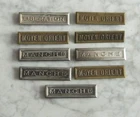 9 METAL BARS - 4 CM x 1 CM