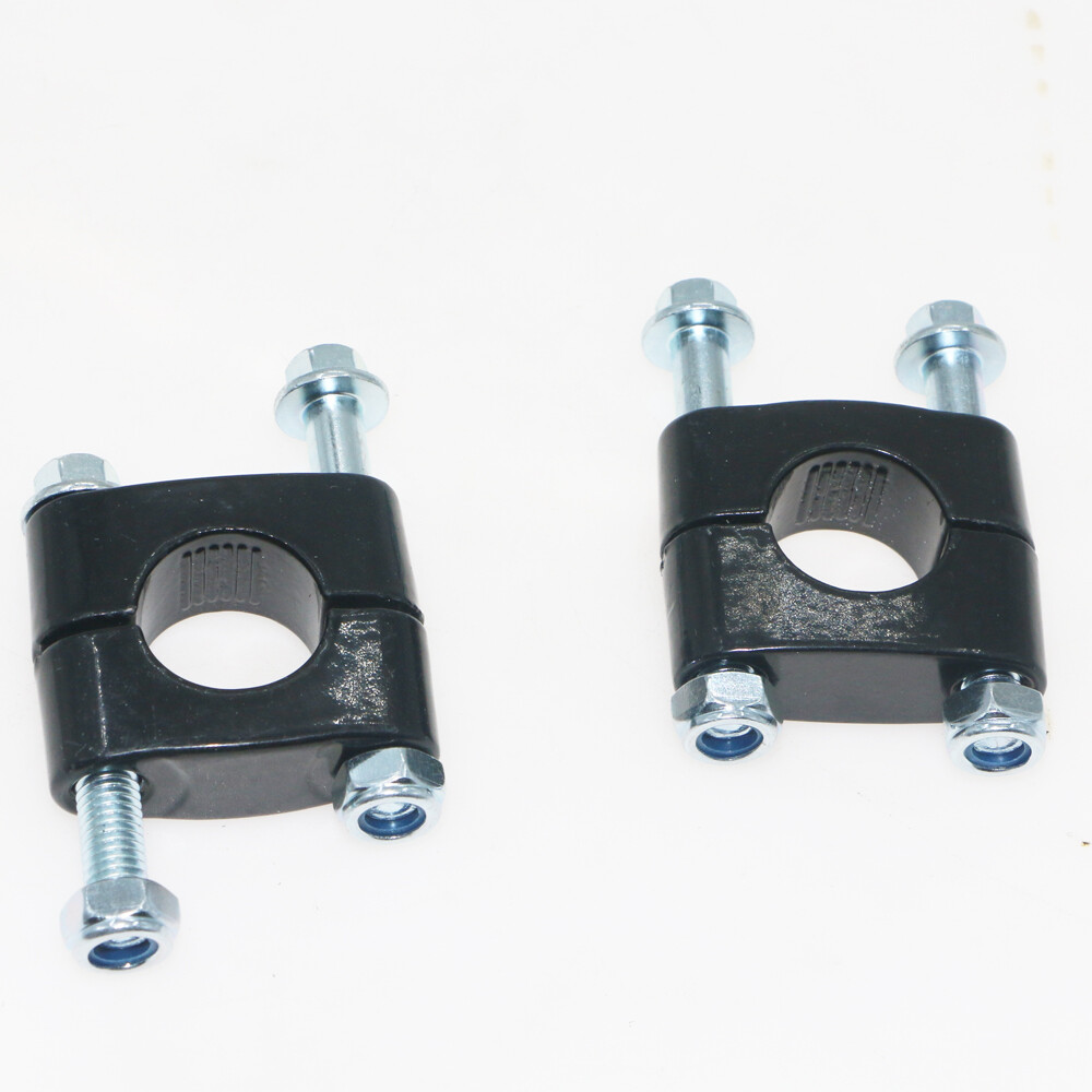 Pair 7/8 Handlebar Risers Bar Mount Clamp 22mm For ATV Quad Pit Dirt ...