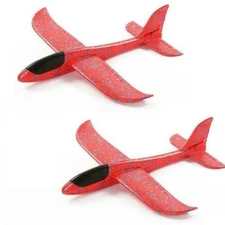 Fits For 2 Airplane Toys, 19" Large Throwing Gilded Foam Plane, Best Flying Toys