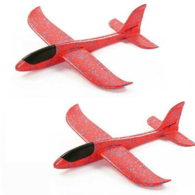 Fits For 2 Airplane Toys, 19'' Large Throwing Gilded Foam Plane, Best Flying Toys