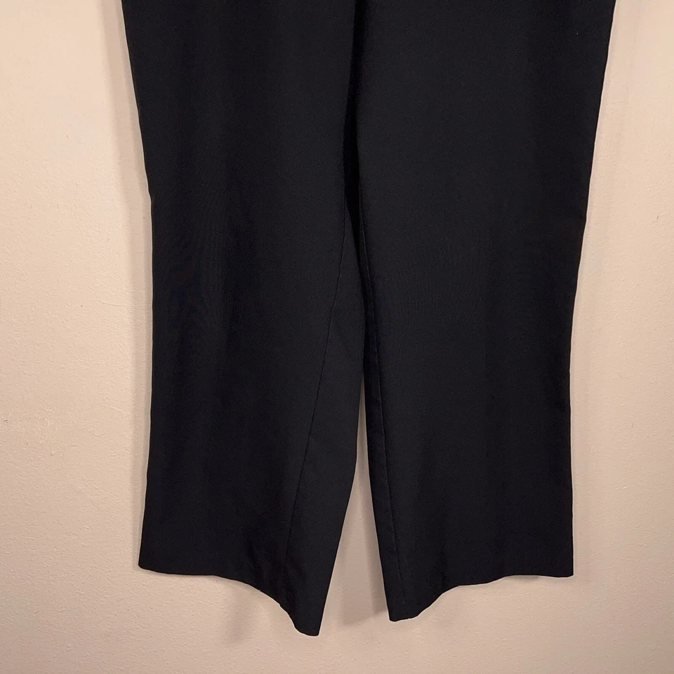 SIZE 18 PETITE VINTAGE BLACK DRESS PANTS KATHIE LEE STRAIGHT LEG - Image 2 of 4