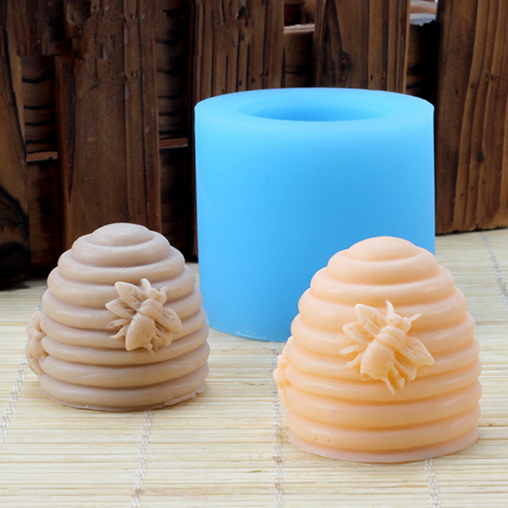 3D Screw Bee Hive Candle Mold Soap Mold Soap Mould Silicone Mold Resin