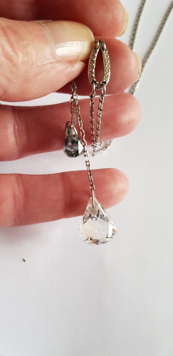 Diamant Solitaire Collier Fil De PÃªche Diamant Swarovski Collier