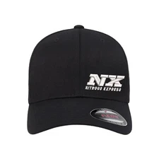 Nitrous Express Logo Embroidered Flexfit Hat Flat and Curved 