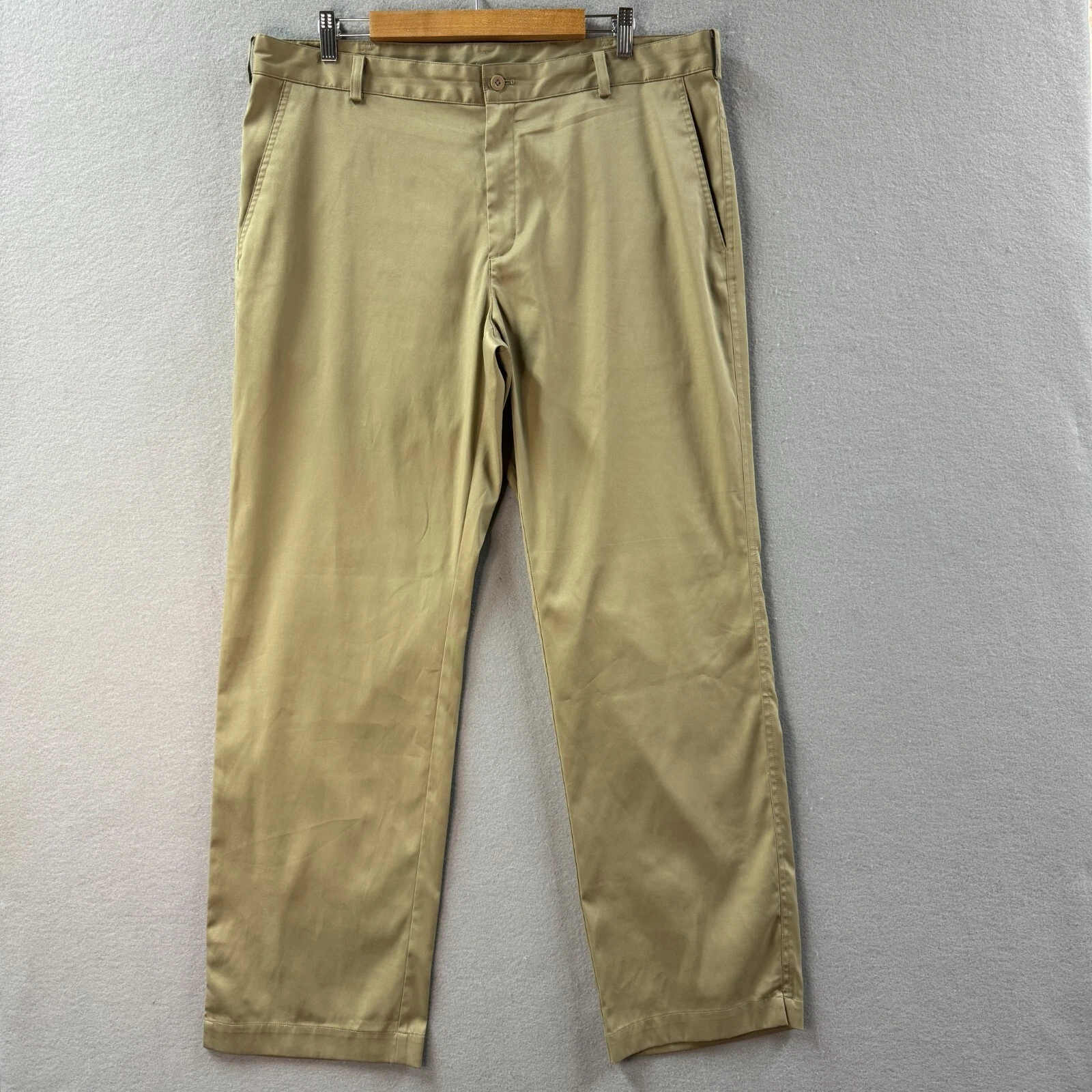 Nike Pantaloni Golf Uomo 38 Cachi Gamba Dritta Leggeri Dri Fit Effettivi 38x31