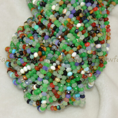 Stone Beads For Jewelry Making 2x4mm Multicolor Faceted Natural Gemstone Rondelle Beads - Wholesale Loose Beads For Jewelry Gemstone Beads For Jewelry Making - Foto 9