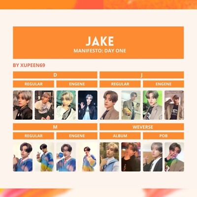 ENHYPEN MANIFESTO ジェイク ENHYPEN JAKE MANIFESTO WORLD TOUR 2022 official MD EN- MD