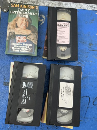 Vintage Sam Kinison 4 VHS Tape Lot Family Entertainment Hour Banned Breaking - Picture 12 of 16