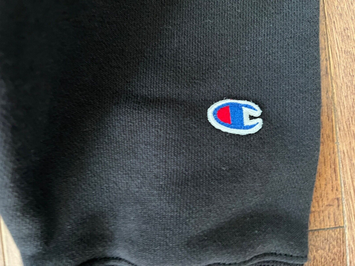 Mens Champion Reverse Weave Warm Up Hoodie NEW NWOT Black Sweatshirt 218903 XL - Picture 3 of 10