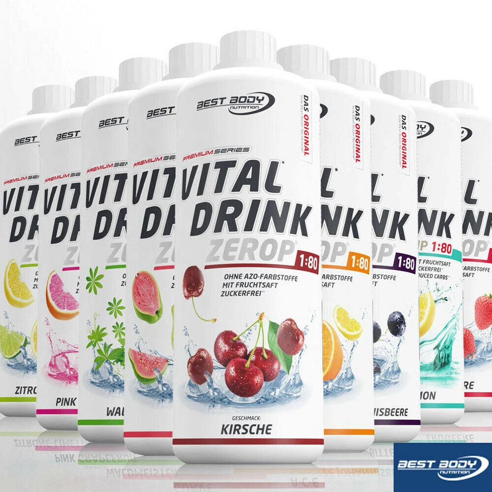 Best Body Nutrition Low Carb Vital Drink Mineraldrink Getränkesirup 1 Ltr Fl. - Bild 2 von 4