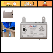 Adjustable Attic Fan with Thermostat Humidistat, Fire Safety Shut Off, Ventila