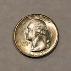 1937 D Washington Silver Quarter. Very Sharp And Flashy BU++ Light Color