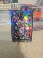 2024 Topps Holiday - Jackson Chourio #H119 Blue Metallic Holiday Tree (RC)