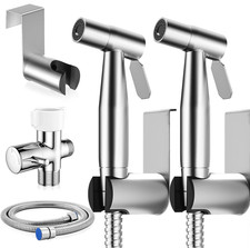 2Pack Handheld Bidet Sprayer for Toilet, 7/8" Stainless Steel Bidet Sprayer