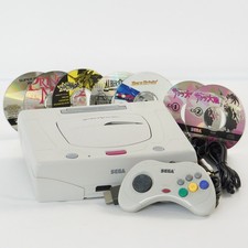 Sega Saturn WHITE Console HST-3220 wz Games -NTSC-J- JAPAN -Tested System - 251
