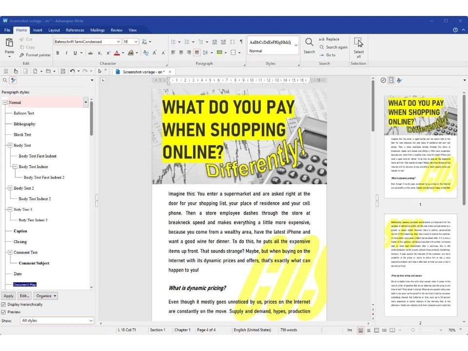 Ashampoo Office (v. 9) - license - up to 5 devices - Image 3 of 4