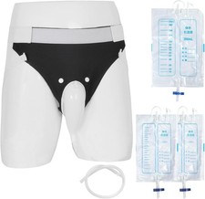 Urine Collection Bag for Men, Reusable Wearable Drainage Bag 2000ml 1000ml 2
