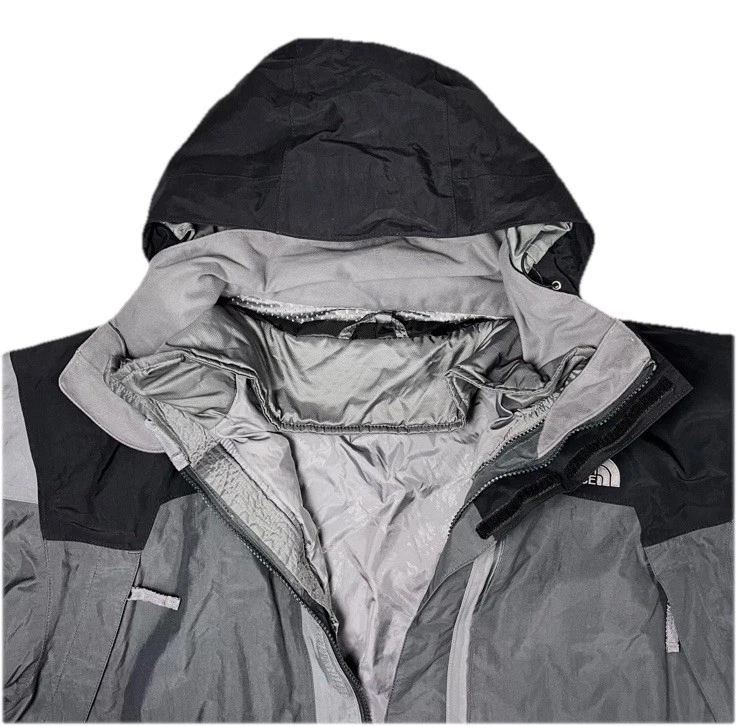 Parka de esquí de invierno The North Face Hyvent 3 en 1 gris forraje chaqueta grande para hombre Foto 3 de 4