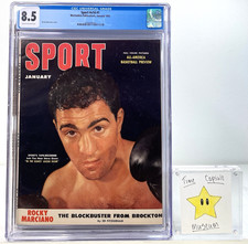 Sport Magazine #v14 #1 January 1953 Rocky Marciano Cover CGC 8.5 TOP POP