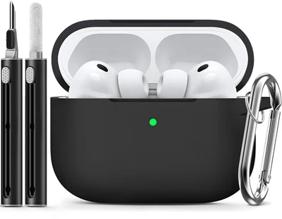 AVANA Apple AirPods Pro 3 Generation Hülle Silikon Schutzhülle 360° Case Schwarz
