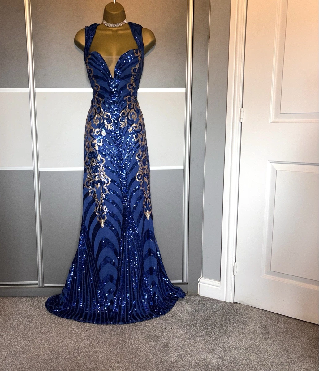 princess polly baby blue dress Fashion Blue Diamond Prom Dresses Open Back Elegant... From 139,89 € main image 0