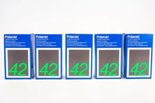 Polaroid INSTANT Roll Film Type 42 B&W 3 1/4 x 4 1/4'' Exp 1988 5 BOXES WORKS !