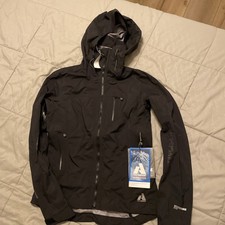 Eddie Bauer Women's First Ascent Rainer Storm Shell Jacket Black Size XS NWT