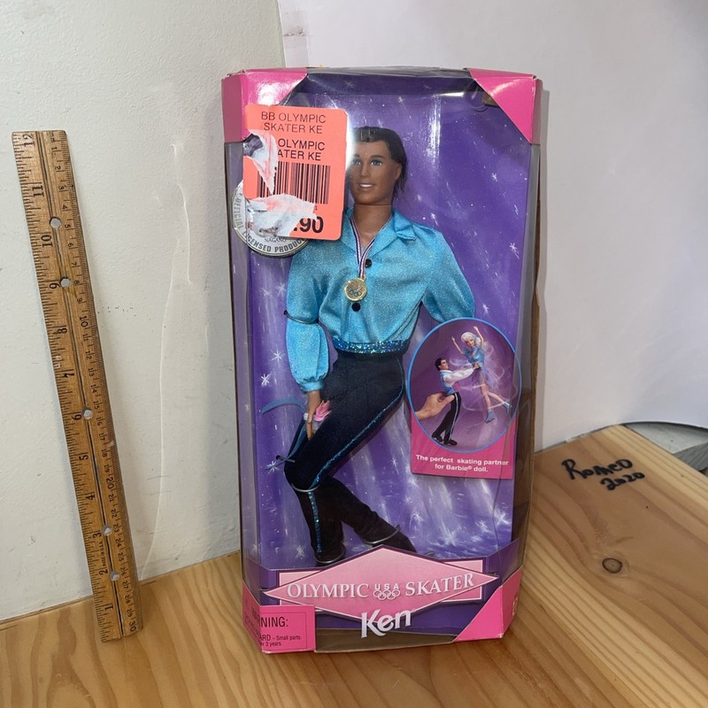 Barbie Ken Doll . Olympic Ice Skater Ken 1997 . New In Box . Vintage . 
