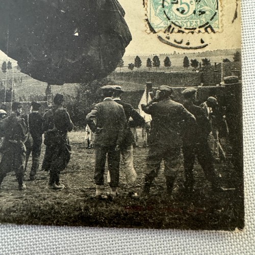 Vintage Zeppelin Luftschiff Luftschiff Postkarte Postkarte Französisch - Bild 5 von 7